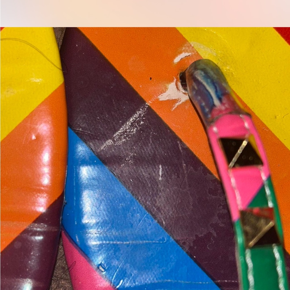 Colorful Striped Sandals - Picture 6 of 7